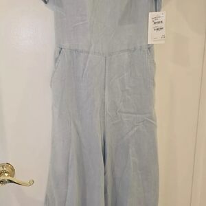 Light Blue Denim Jumpsuit